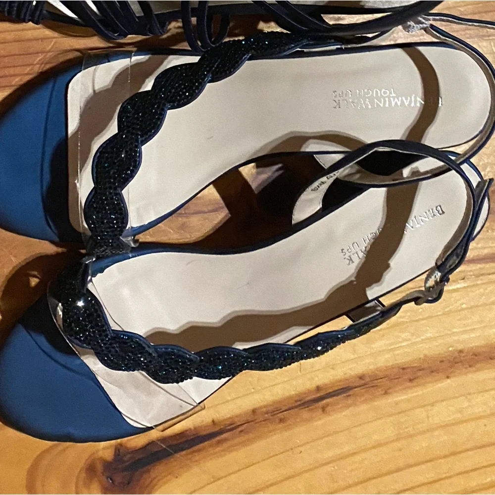 Elegant navy blue  Strappy Women's Sandals - Picture 2 of 2